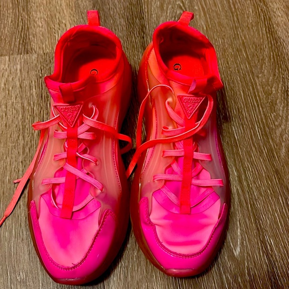 Guess Shoes - Guess Women’s Vibrant Red Sneakers Size 7.5